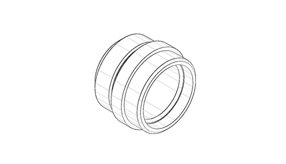 DORNBRACHT Nippel ERSATZTEILE 092403117 D. 22 x 14 mm Platin, 092403117-08 Galeriebild 1